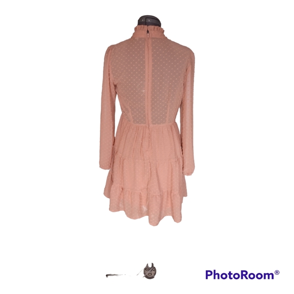 NWT TRIXXI, mini dress, burnt orange, Junior L - Picture 7 of 9